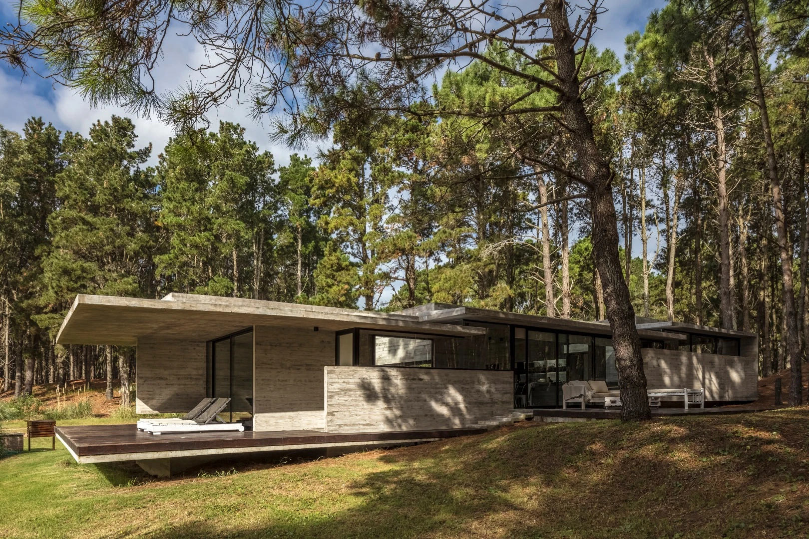 Exposed concrete mightn’t be the most sophisticated material you could choose to make a house, but we are continuing to see how when arranged in the right way it can make for a spectacular place to call homecompleted