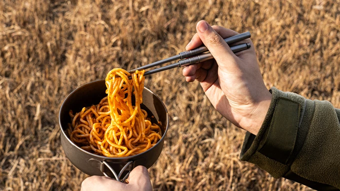 No fork while camping? No problem