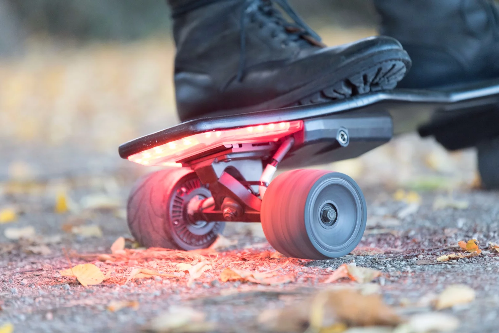 The StarkBoard's sensors use body movement for ride control