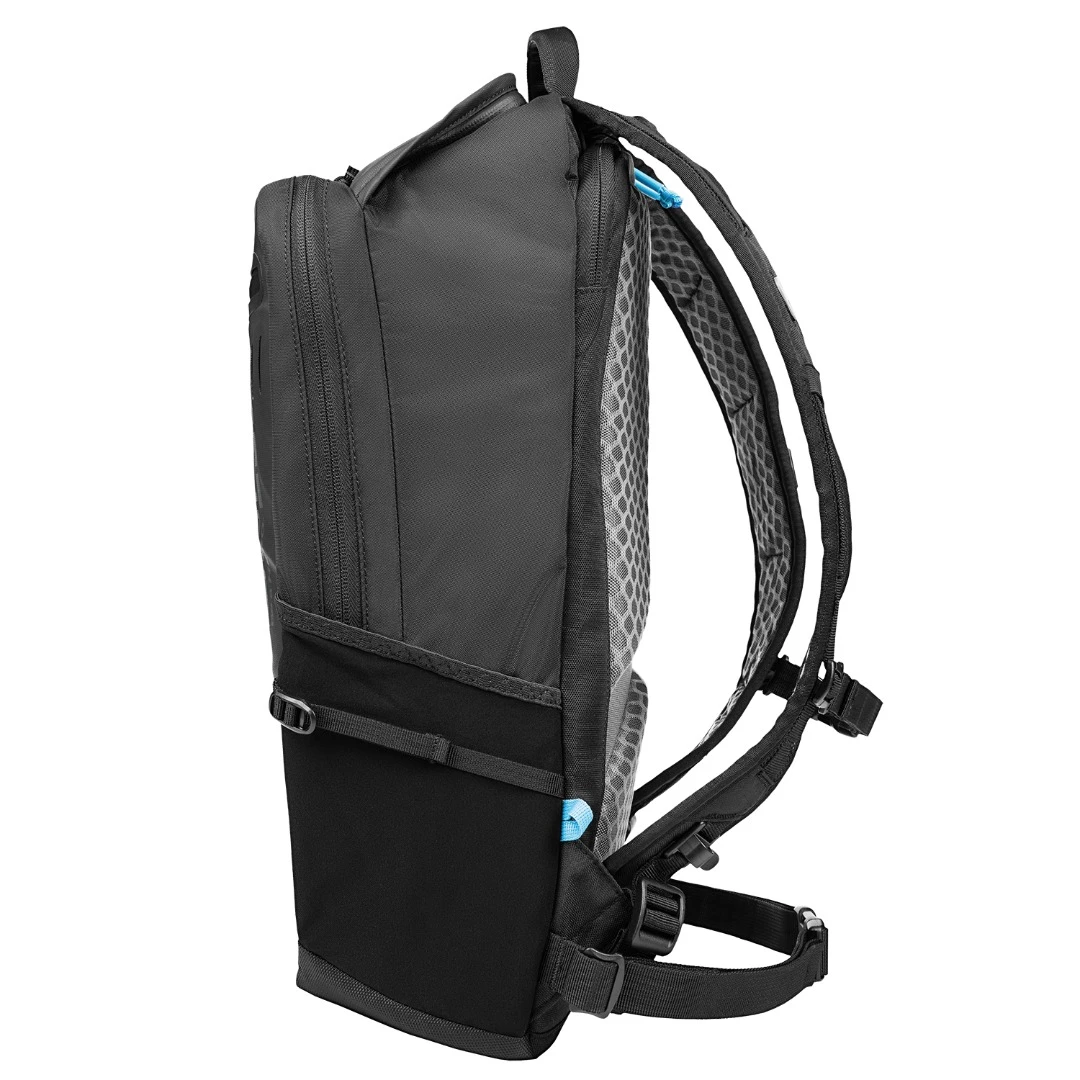 The backpack has room for cards, cameras and mounts