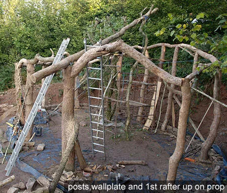 Building the Hobbit home (Photo: Simon Dale)