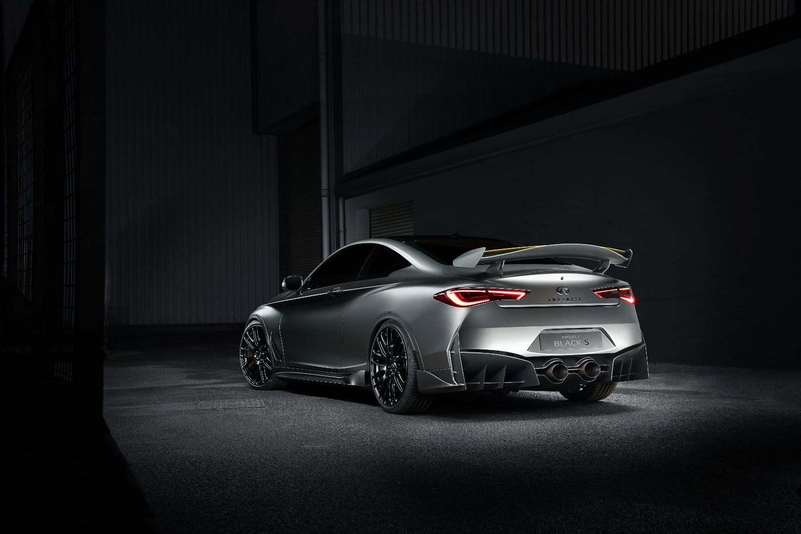 The rear wing on the Project Black S doesn't hint at its potential, it shouts about it