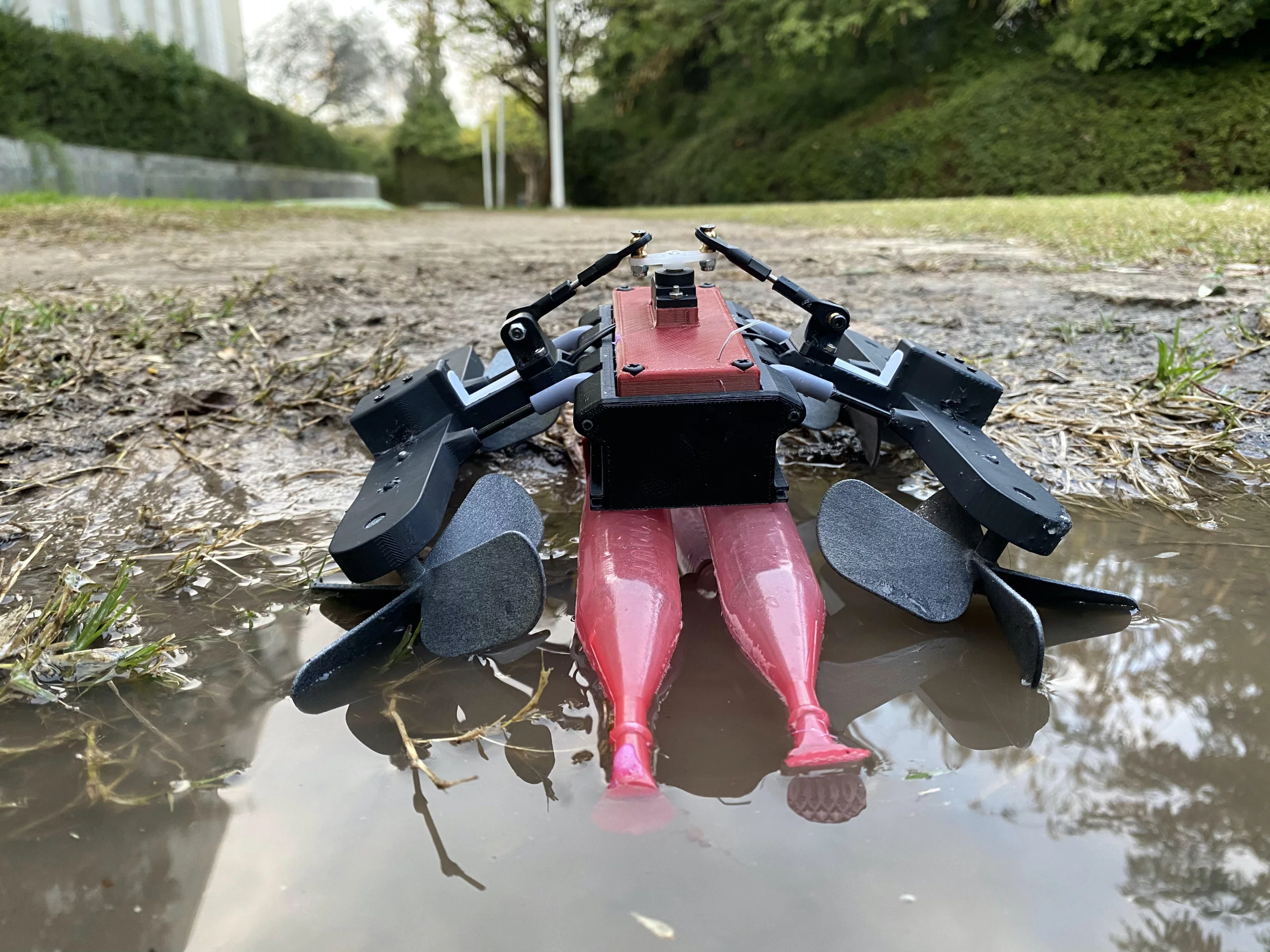 A rear view of the AmphiSTAR robot