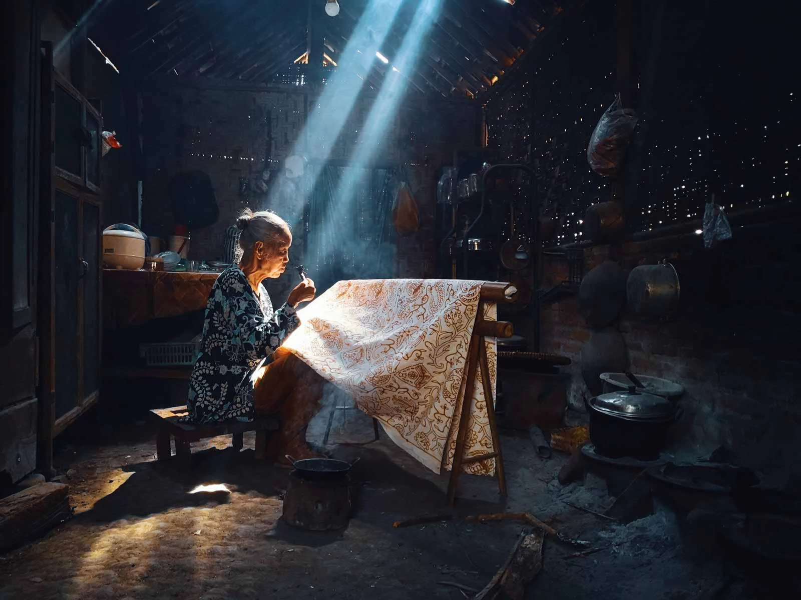 A finalist in 'The Mobile Photographer' category. A batik craft maker from Giriloyo, Imogiri, Yogyakarta Indonesia.