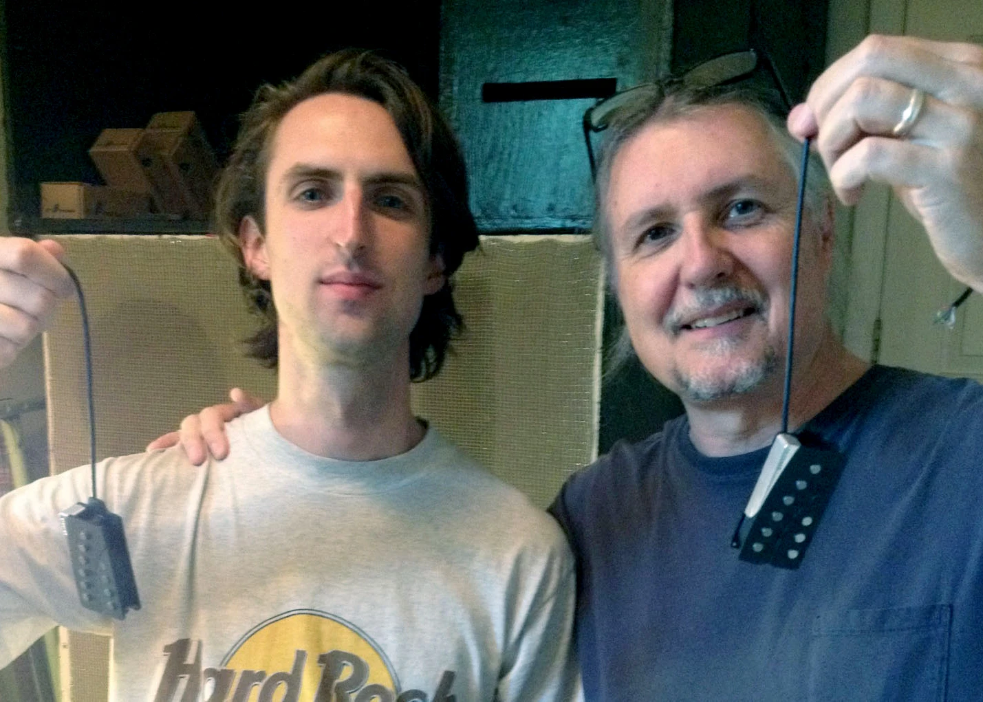 Sam (left) and David (right) Petschulat showing off a Rivet 64 and 63