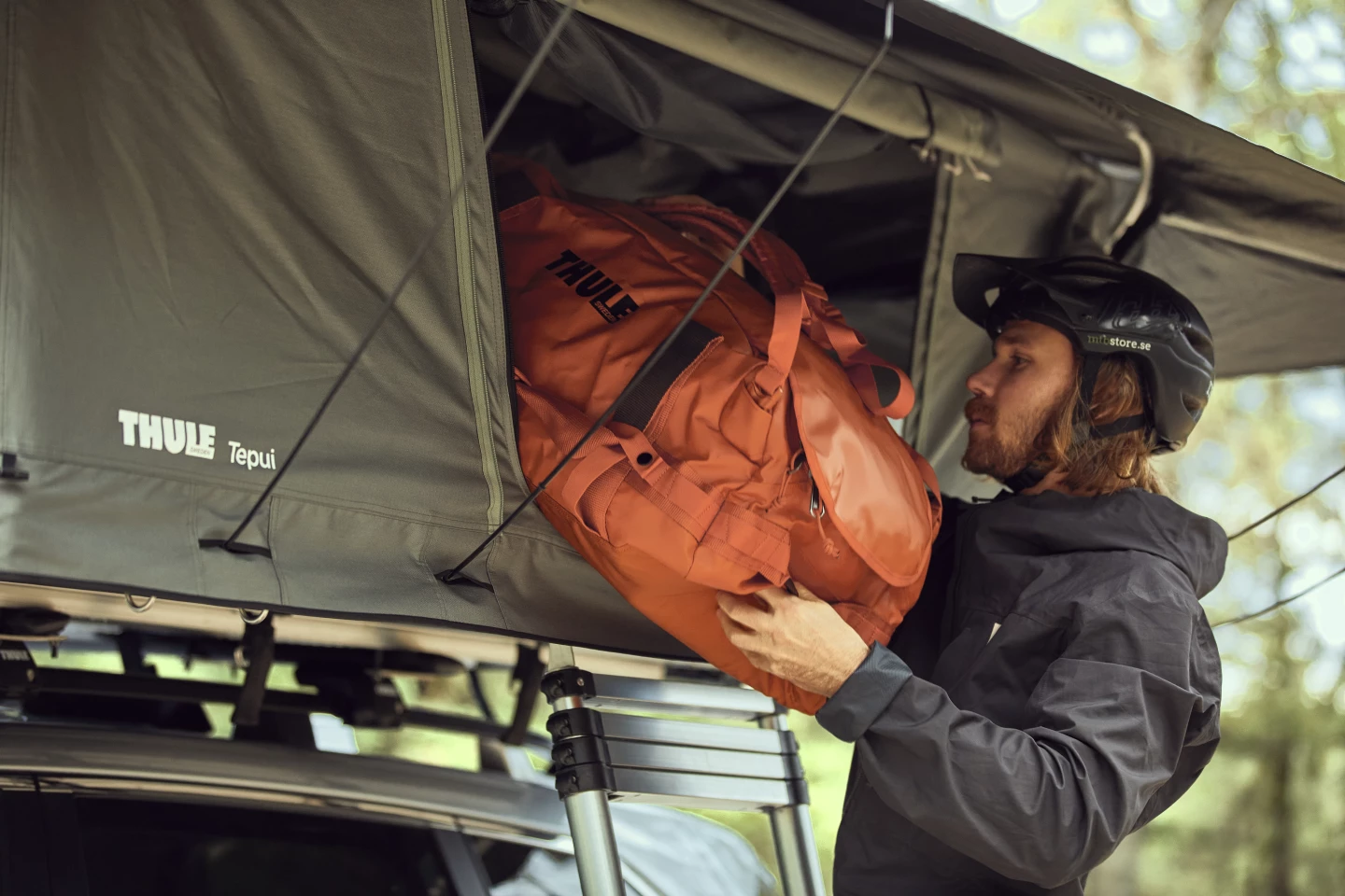 The Thule Tepui Foothill functions and sleeps like other soft-sided roof-top tents, it just packs a little differently on the ride