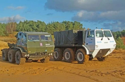 Existing Civil and military hybrid six wheelers from QinetiQ