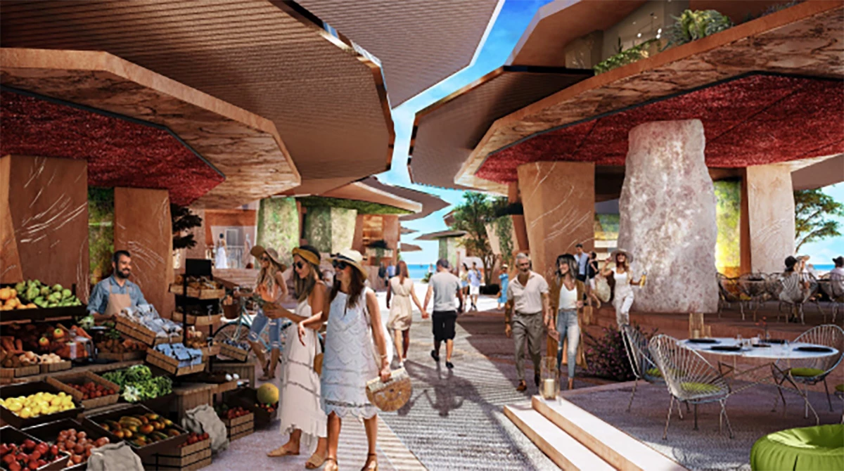 Sindalah's shopping areas would look like this