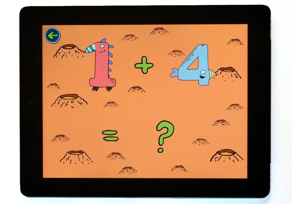 Little Digits uses the iPads multi-touch screen to teach children about numbers