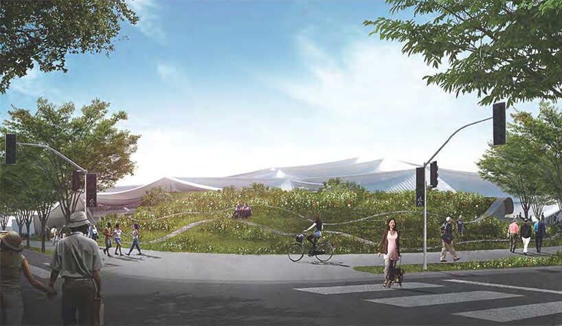 While there will be 1,200 car parking spaces, the focus is clearly on public transport, walking and cycling