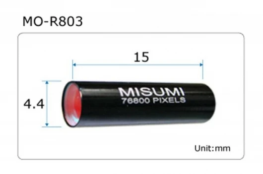 Misumi claims its MO-R803 is the world's smallest camera, at 4.4mm x 15mm.