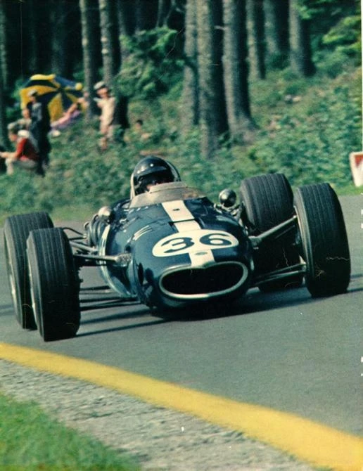 Dan in the Eagle at Spa Francorchamps in Belgium