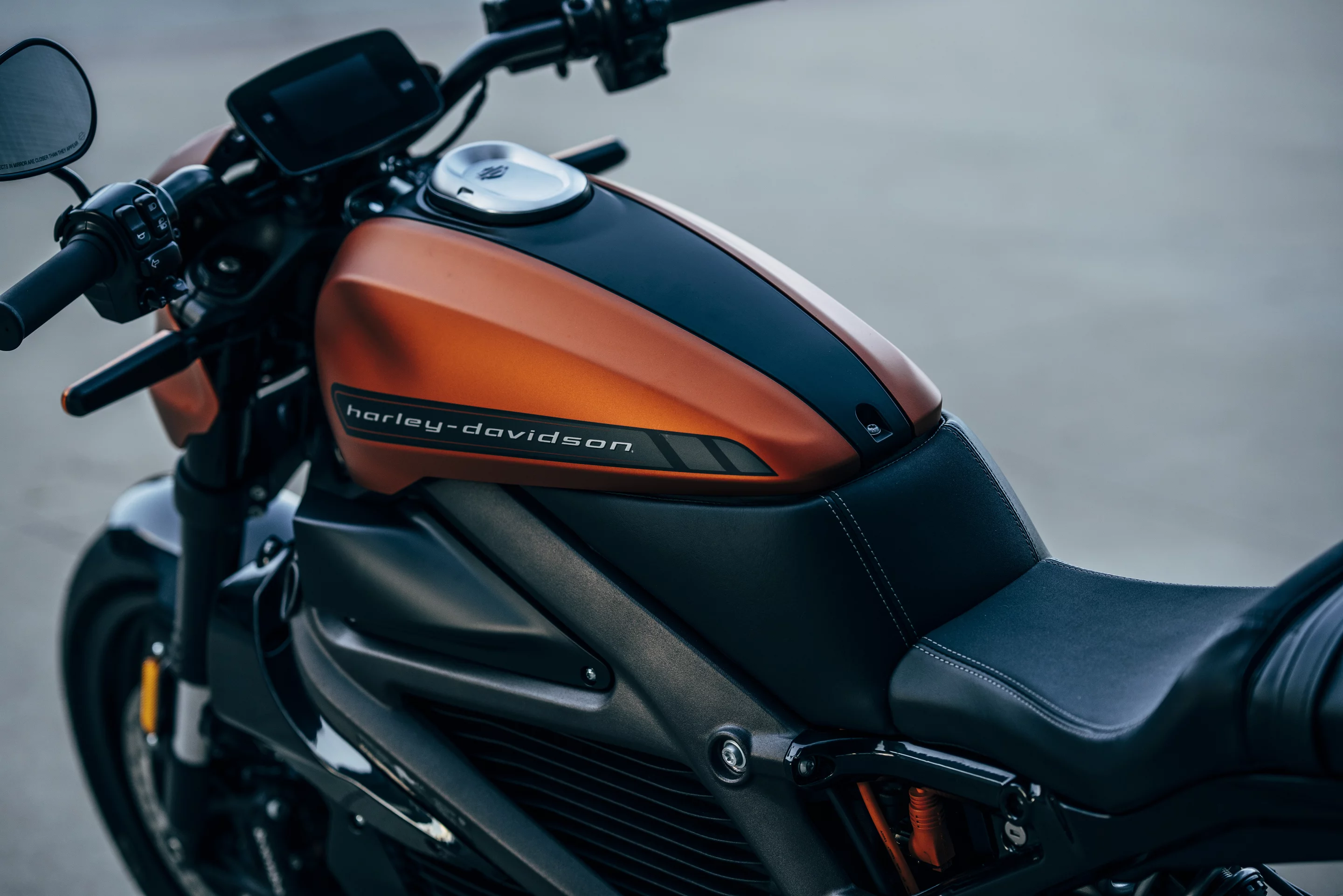 2020 Harley-Davidson Livewire: slim tank and seat