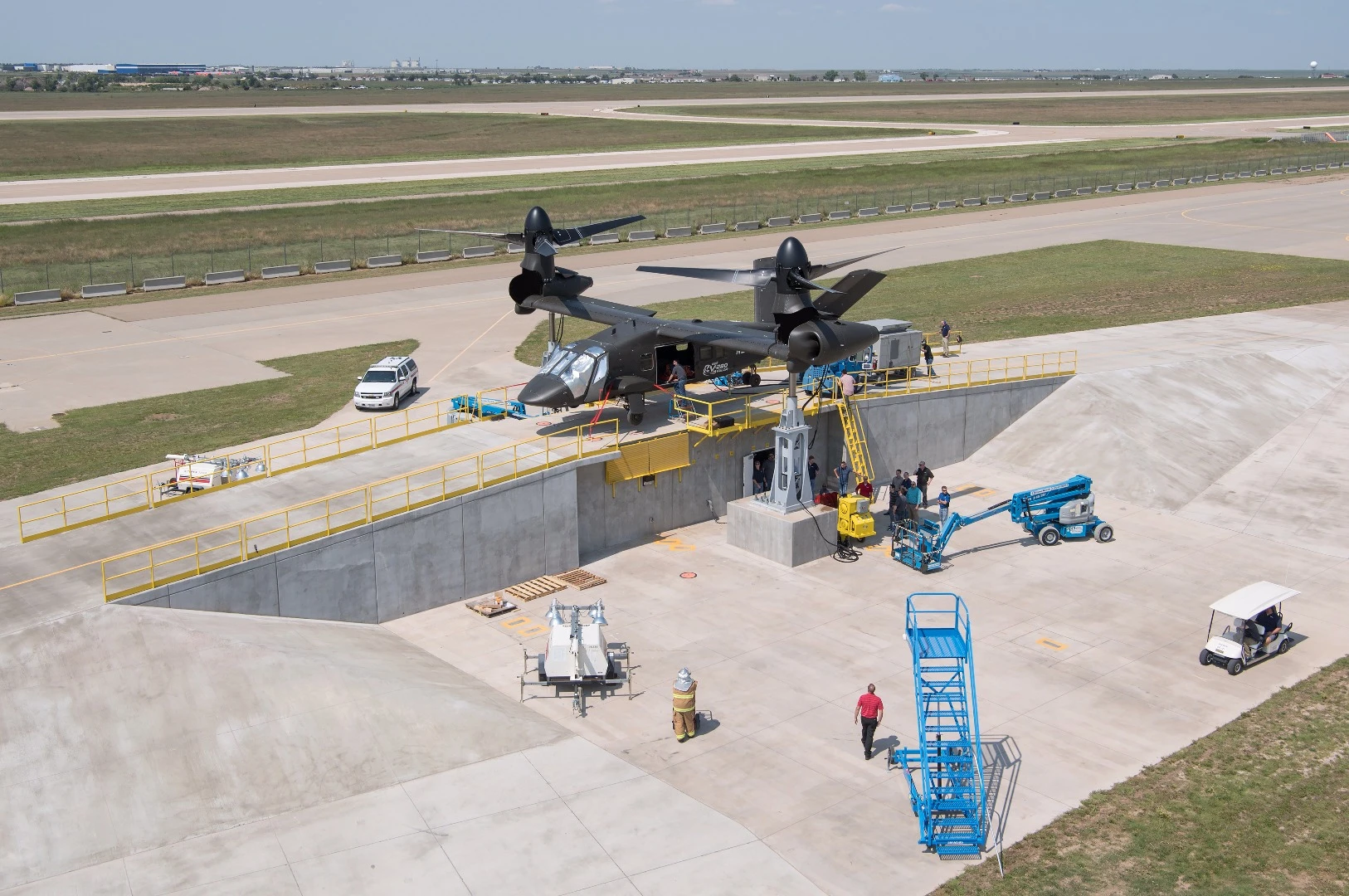 The V-280 on the ground test platform
