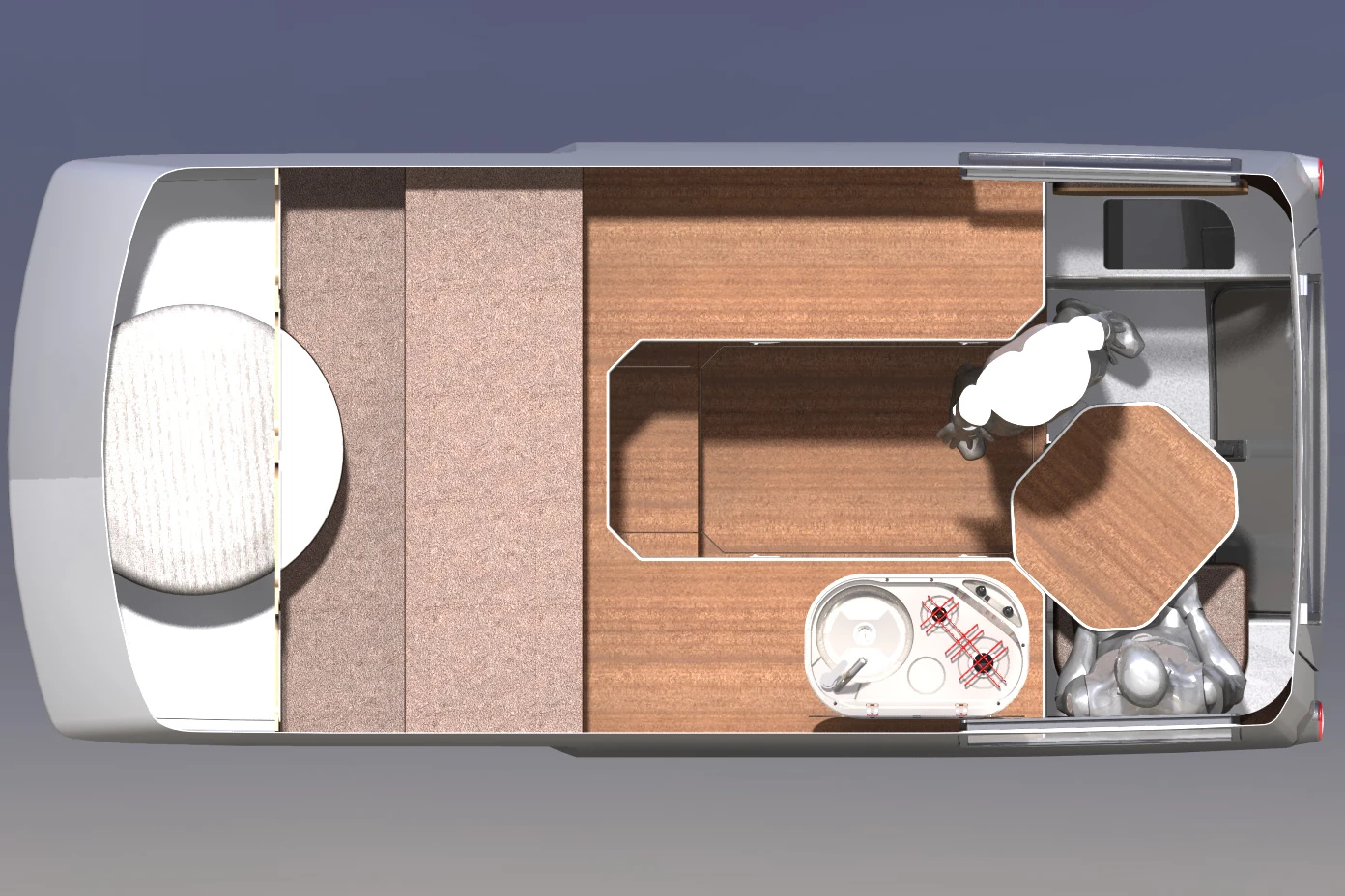 Adjust the table when you need to walk through