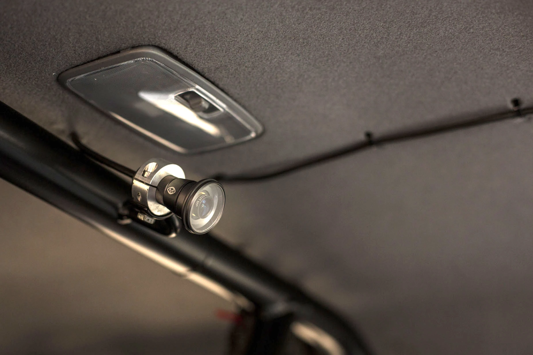 Inside the Toyota Tacoma Polar Expedition is a custom mounted camera system