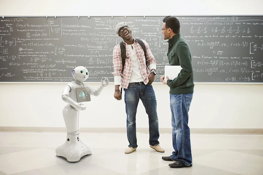 Pepper the humanoid robot was launched in 2015 by Japanese firm Softbank