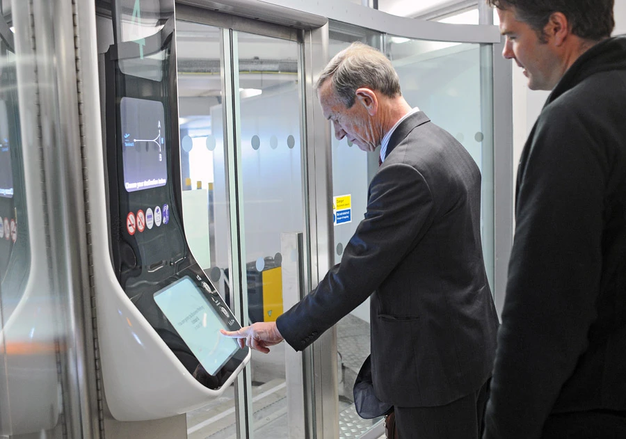 Passengers are carried point-to-point, to a chosen destination