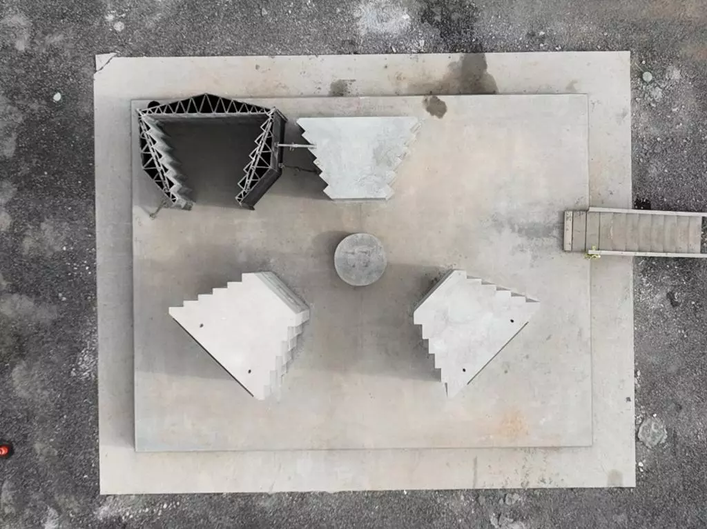 Demonstration units and the printed form used to construct them