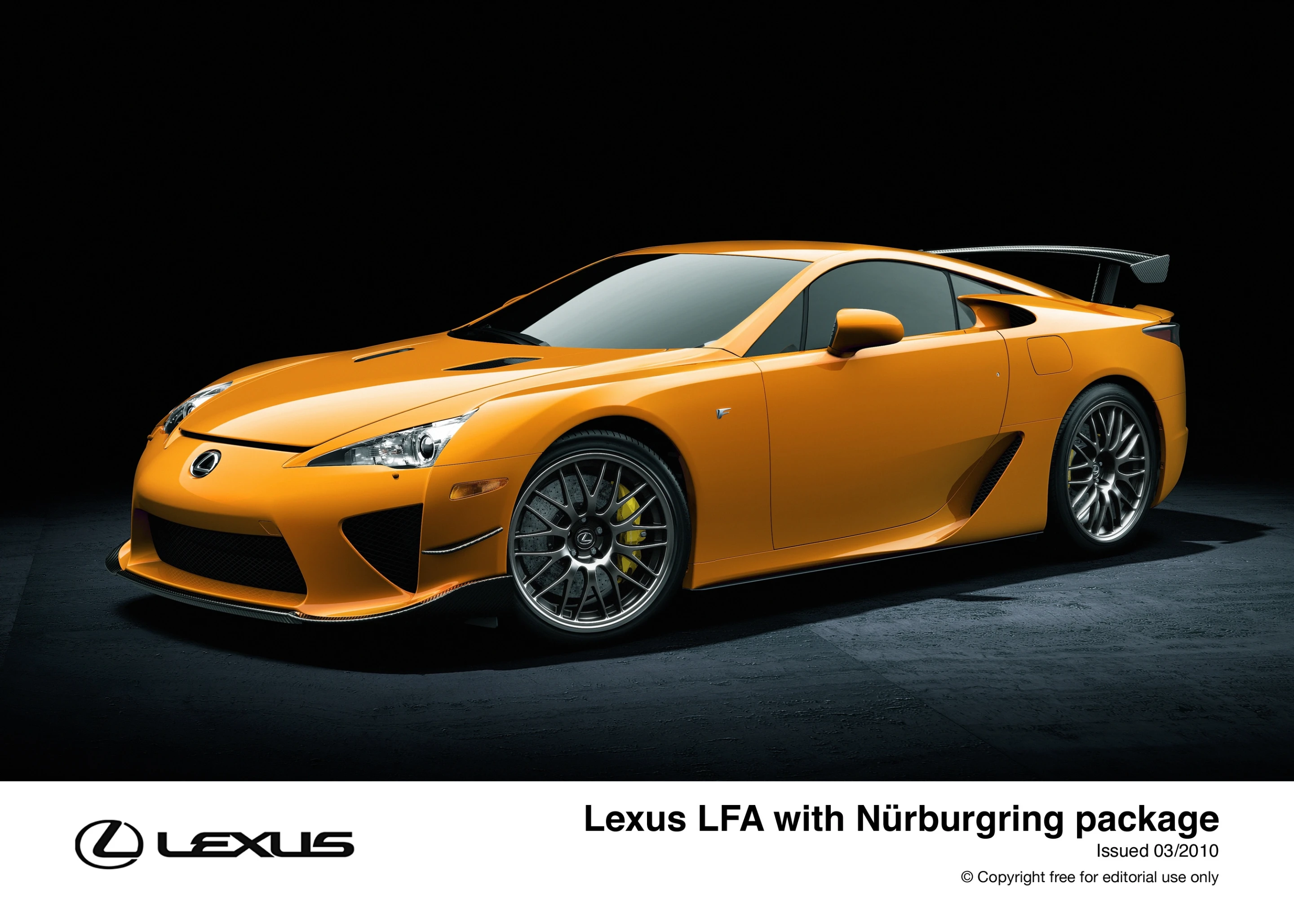 The Lexus LFA with a Nurburgring kit which adds a lot more than just good looks