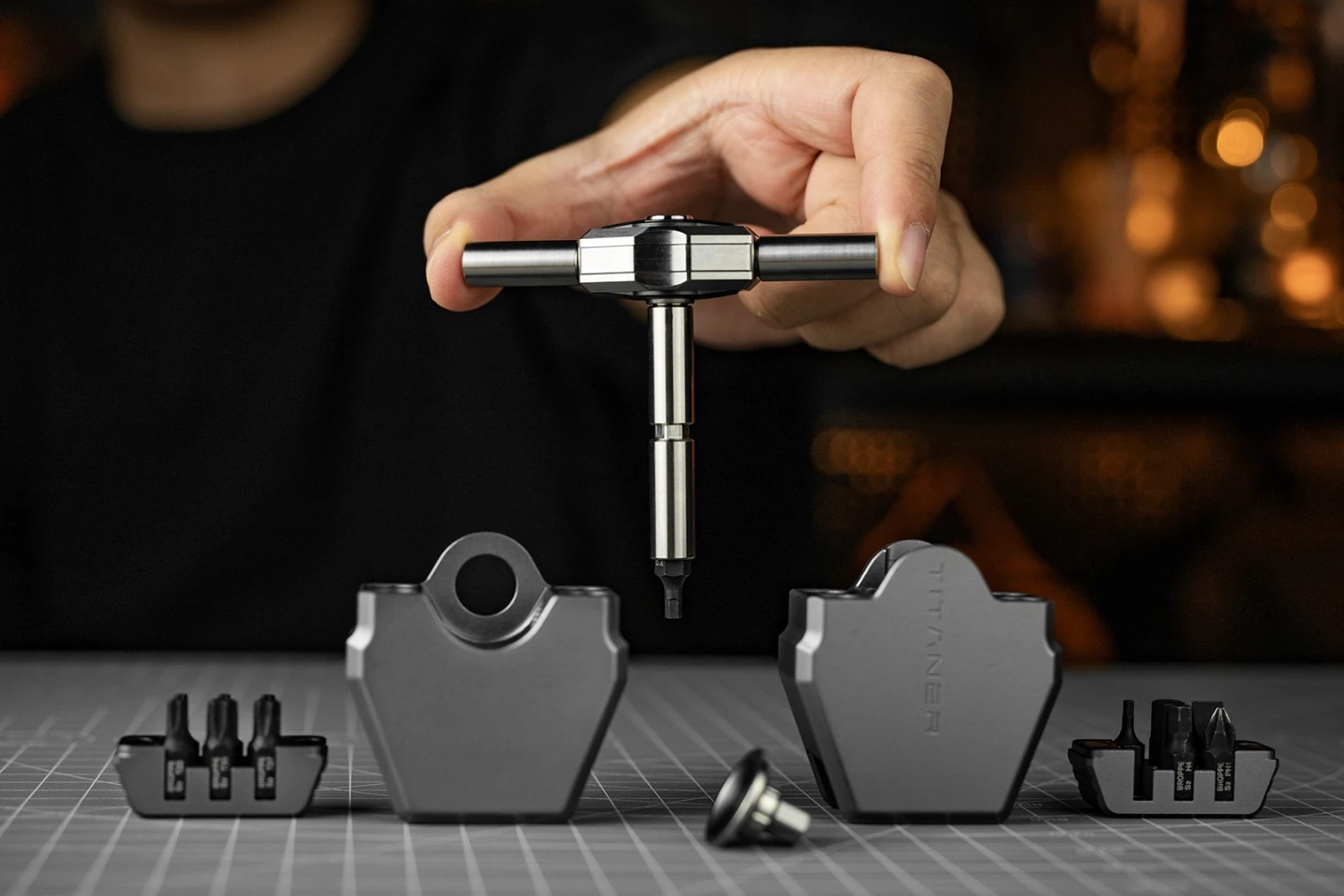 Titanium pocket ratchet has crazy tight swing arc and remarkable agility