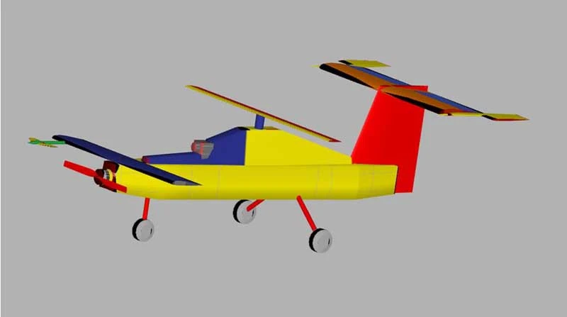 Virtual modelling of larger radio controlled model