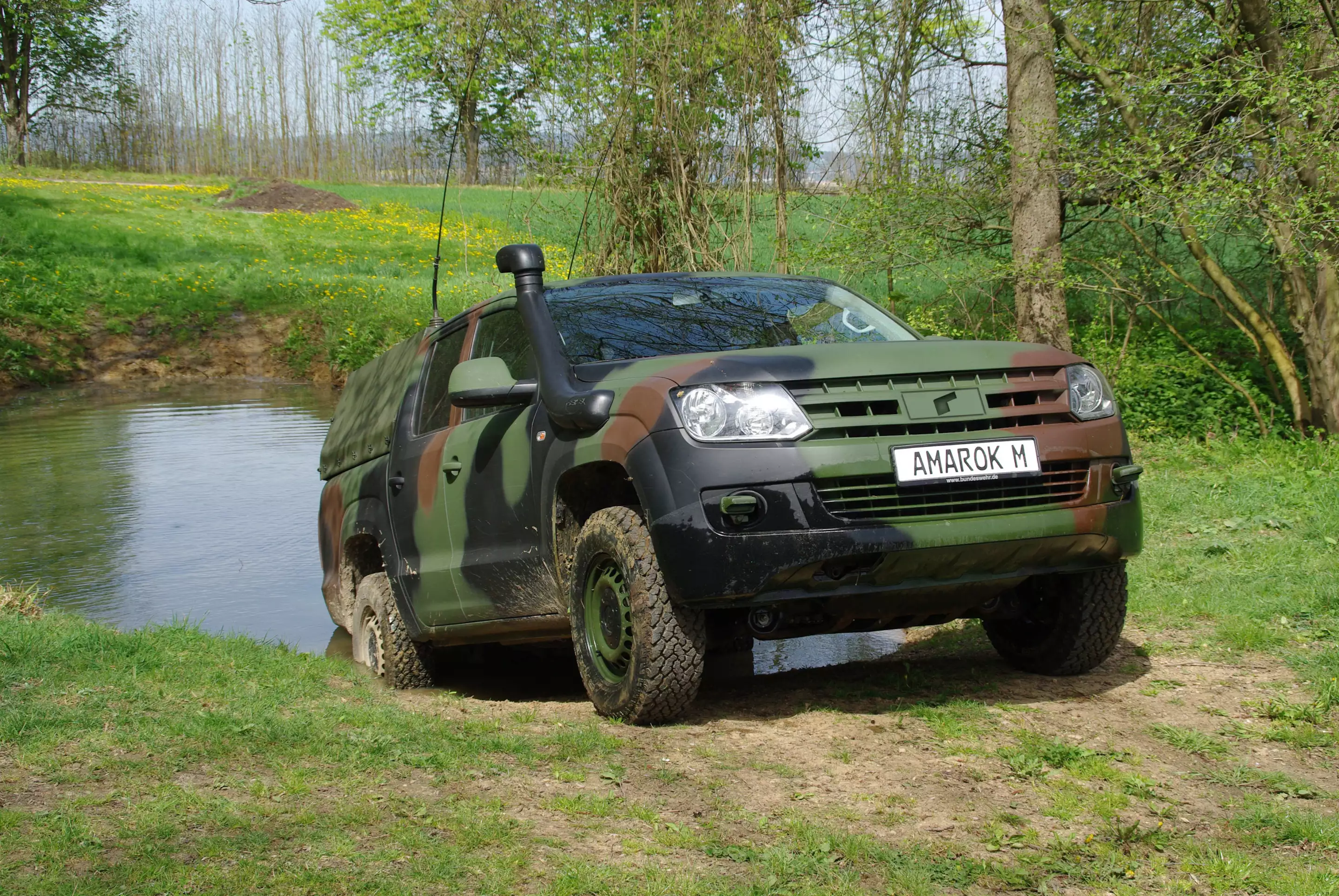 The Amarok M includes a communications system and weapons mounting (Photo: Rheinmettal AG)