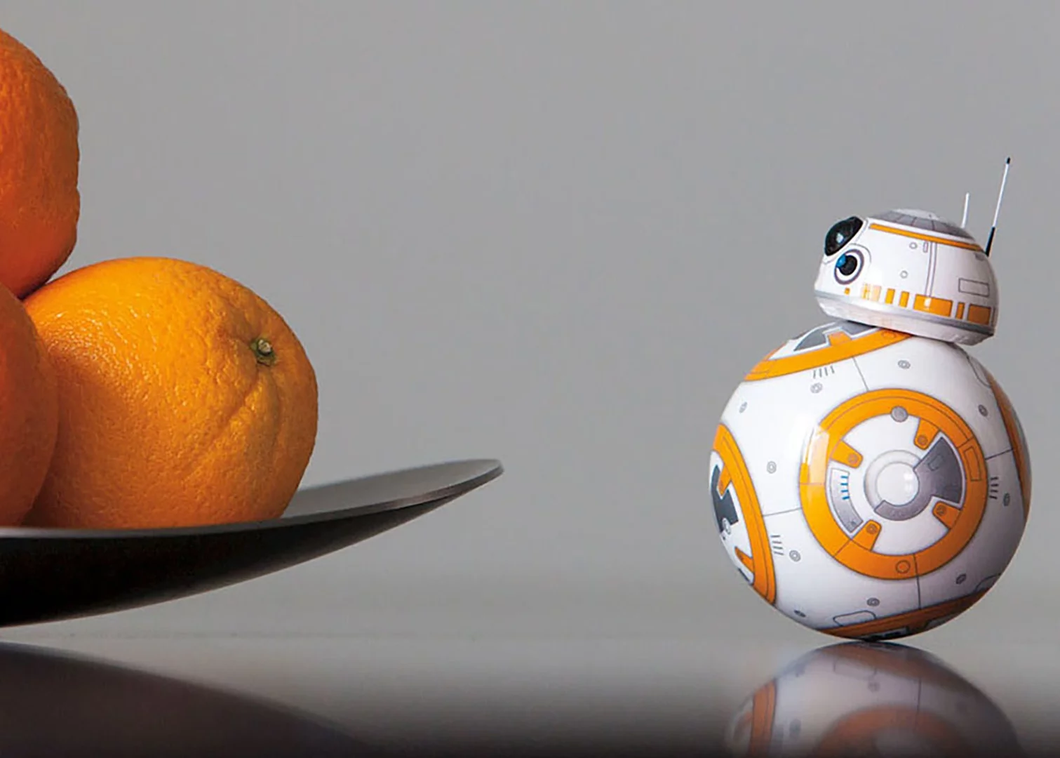 The Sphero BB-8 is much smaller than the droid in the movie