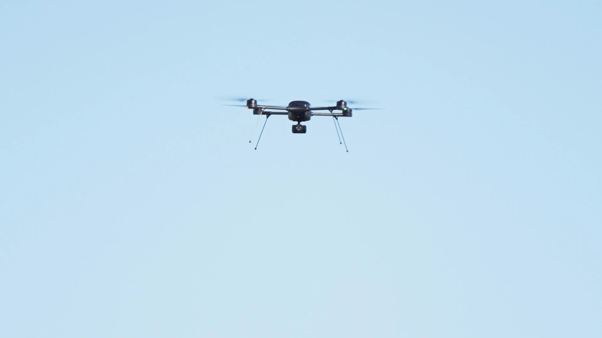 The Indago quadcopter acted as a fire spotter