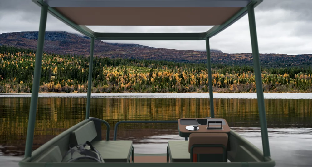 At the helm of the Pol Lux