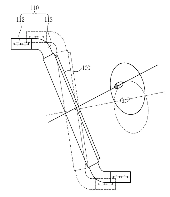 Samsung's proposed flying display device would be able to sense where a user is looking, and adjust the angle of the screen accordingly