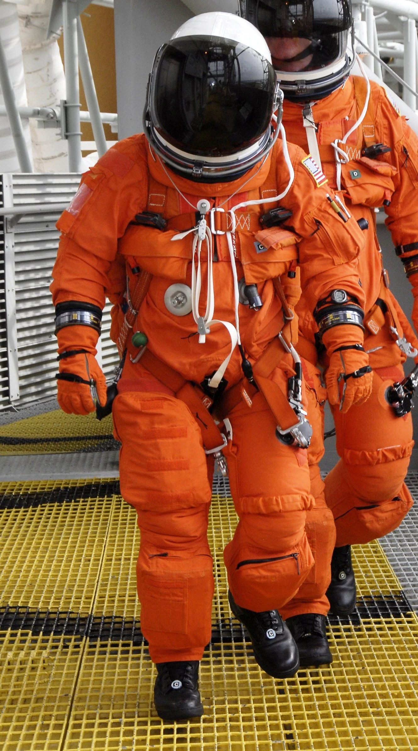 An ACES suit with emergency gear (Image: NASA)