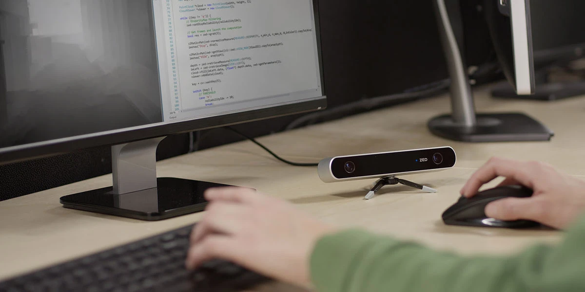 The ZED 3D camera captures high quality 3D images indoors and out
