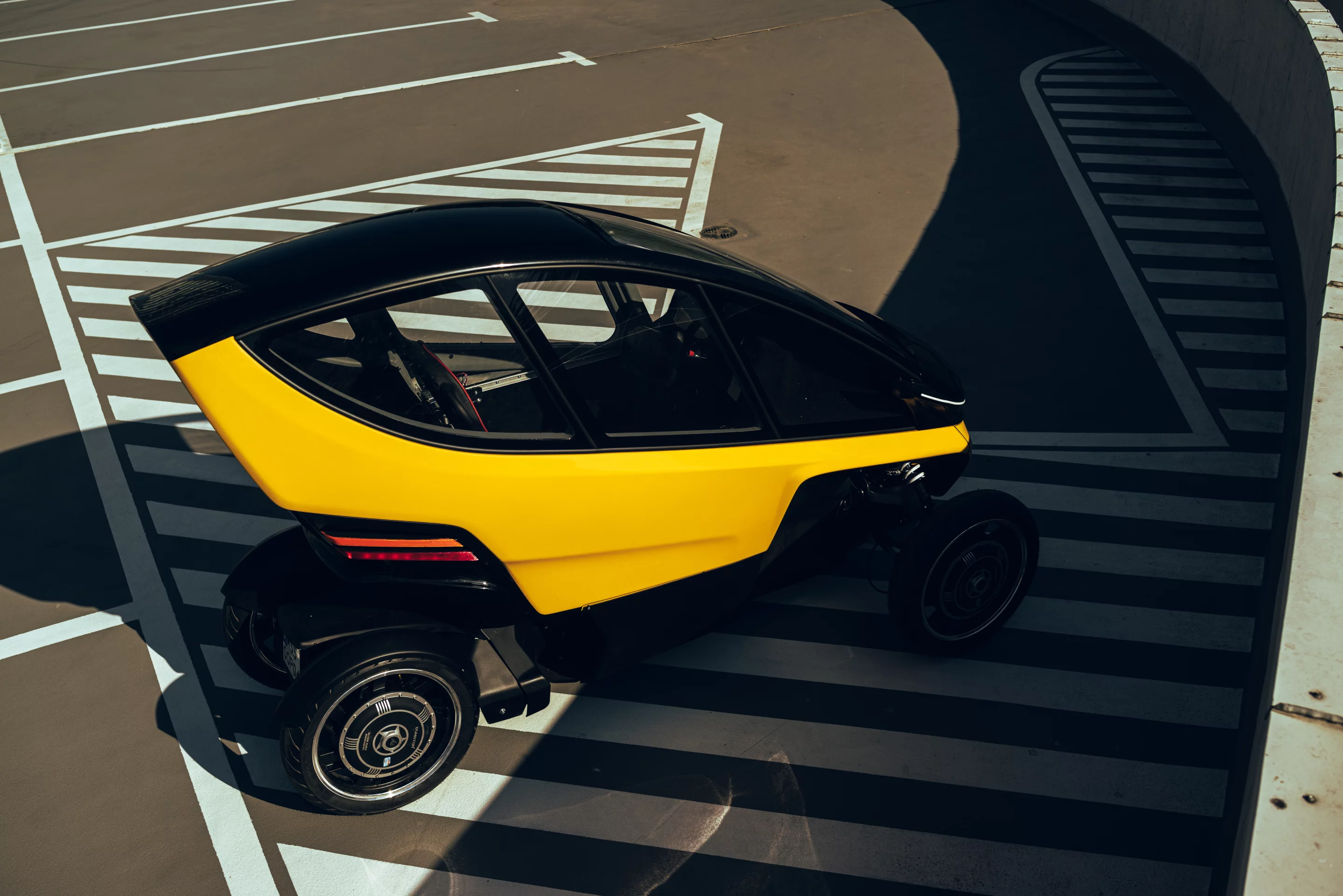 The Triggo is powered along by two brushless Dc motors at the rear