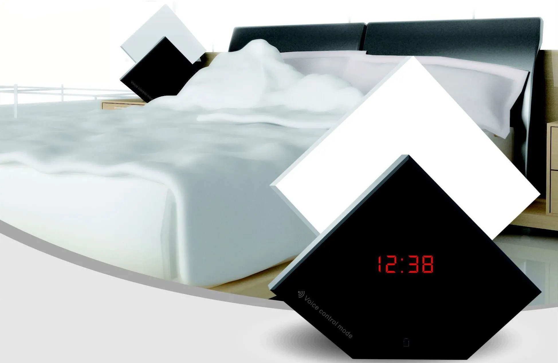 The Aurora Wake-Up Light is an alarm clock with an illuminated section that actually rises like the sun