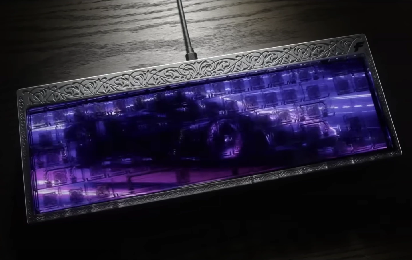 Engraved and anodized aluminum case