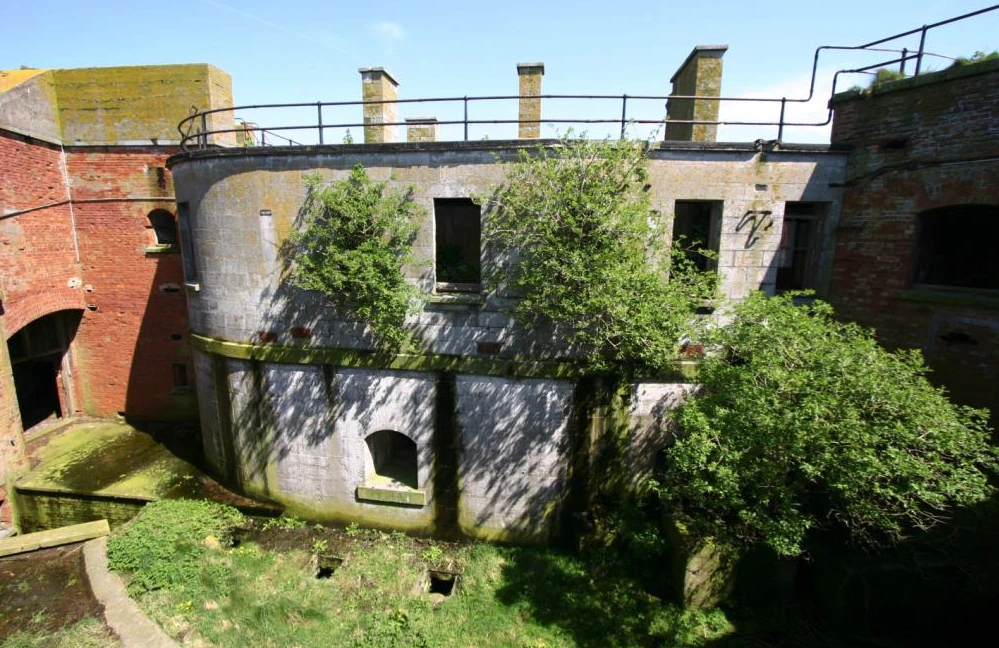 The building is clearly in a dilapidated state