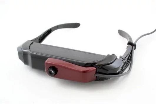 The VR920 Virtual Reality Video iWear with CamAR attached