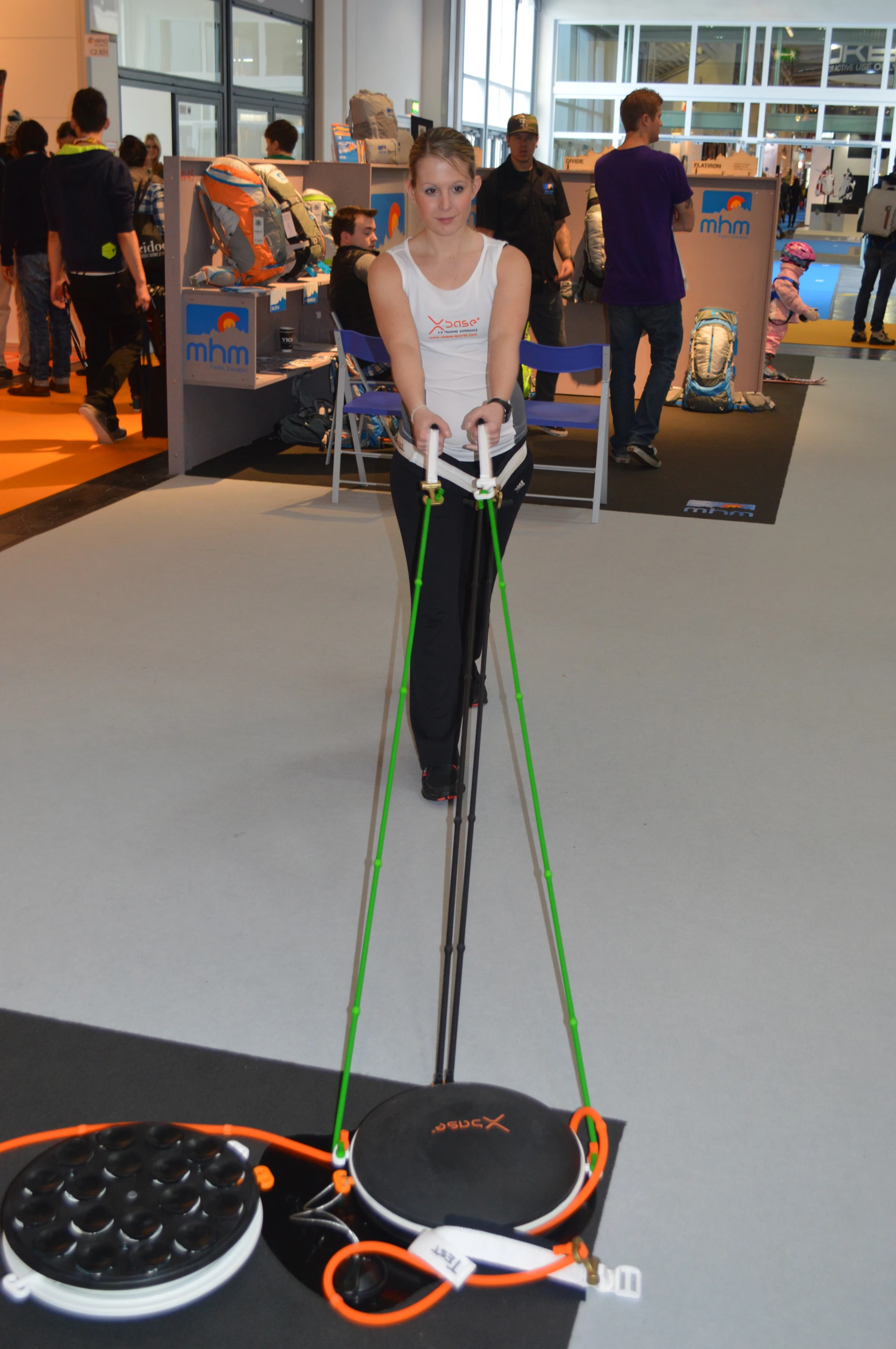 A rep demonstrates Xbase exercises
