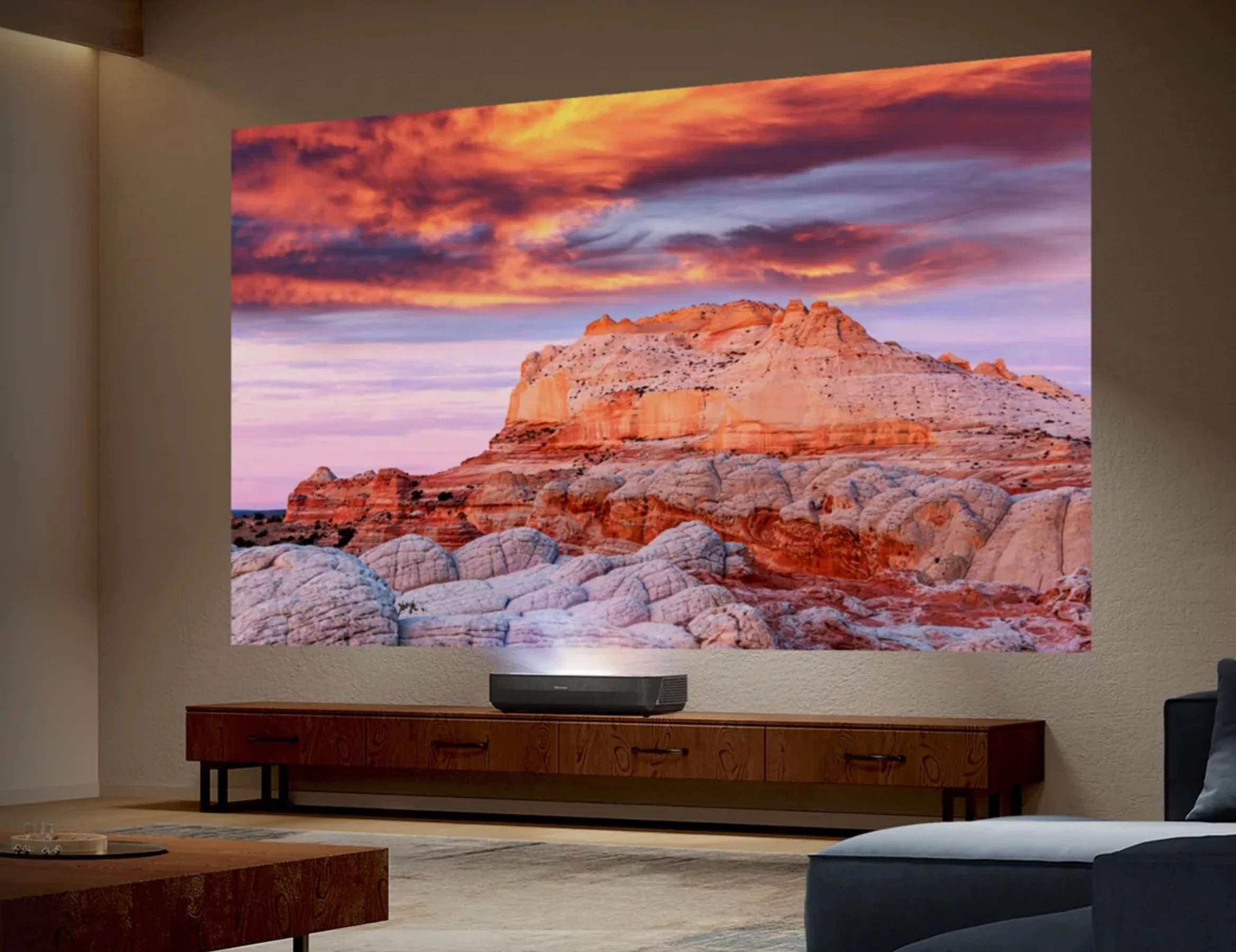 The PL2 features AI-enhanced upscaling that brings lower-resolution content up to 4K