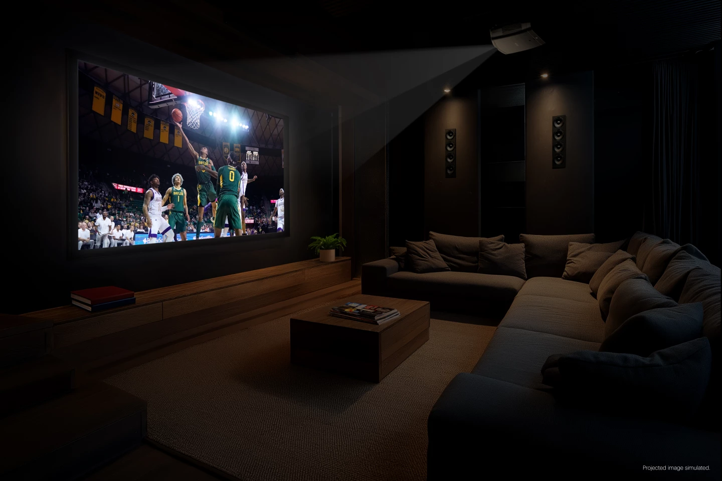 The Pro Cinema LS9000 is capable of 4K visuals at 120 Hz, so can watch or play the game with snappy response