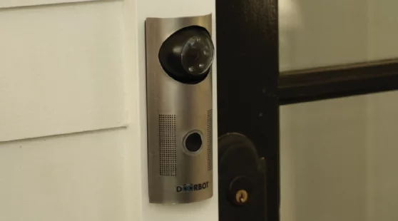 DoorBot streams video and audio to your smartphone or tablet, wherever you are