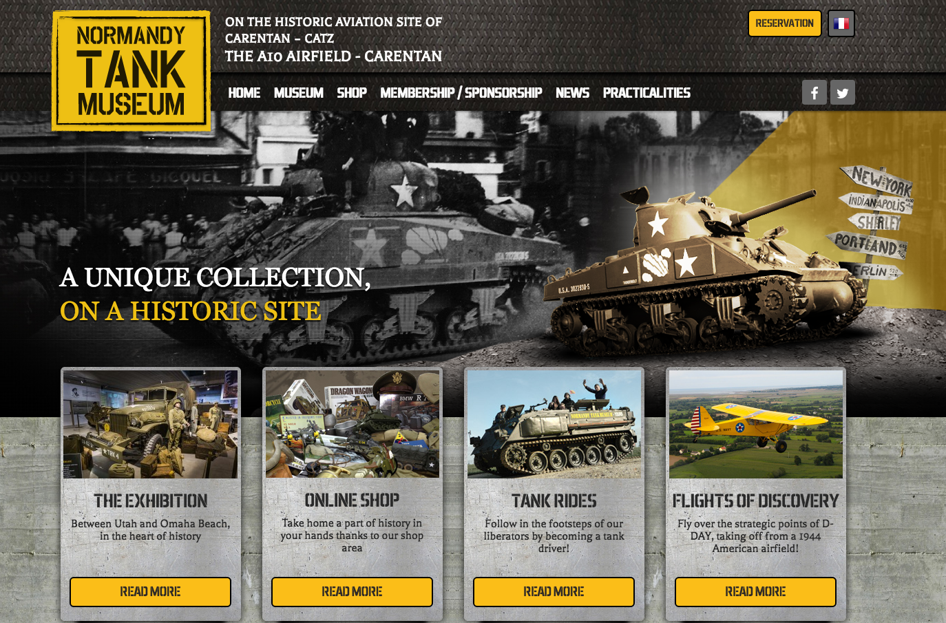 That a museum such as the Normandy Tank Museum could be broken up is tragic, as it provided a clear snapshot of most of the technologies employed by both sides in a momentous event ... and it went out of business because not enough people were interested. There are many other fine museums in the area covering similar subjects and commercial reality meant that all exhibits of the Normandy Tank Museum were sold: tanks, mobile weapon systems, trucks, staff cars, aircraft and motorcycles. Look at the screen capture from above and you'll see that the museum offered tank rides - everything sold was authentic to the bone, and in as-new working order other than the weapon systems.