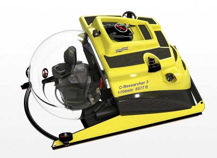 The C-Researcher can carry 1 pilot and 2 passengers