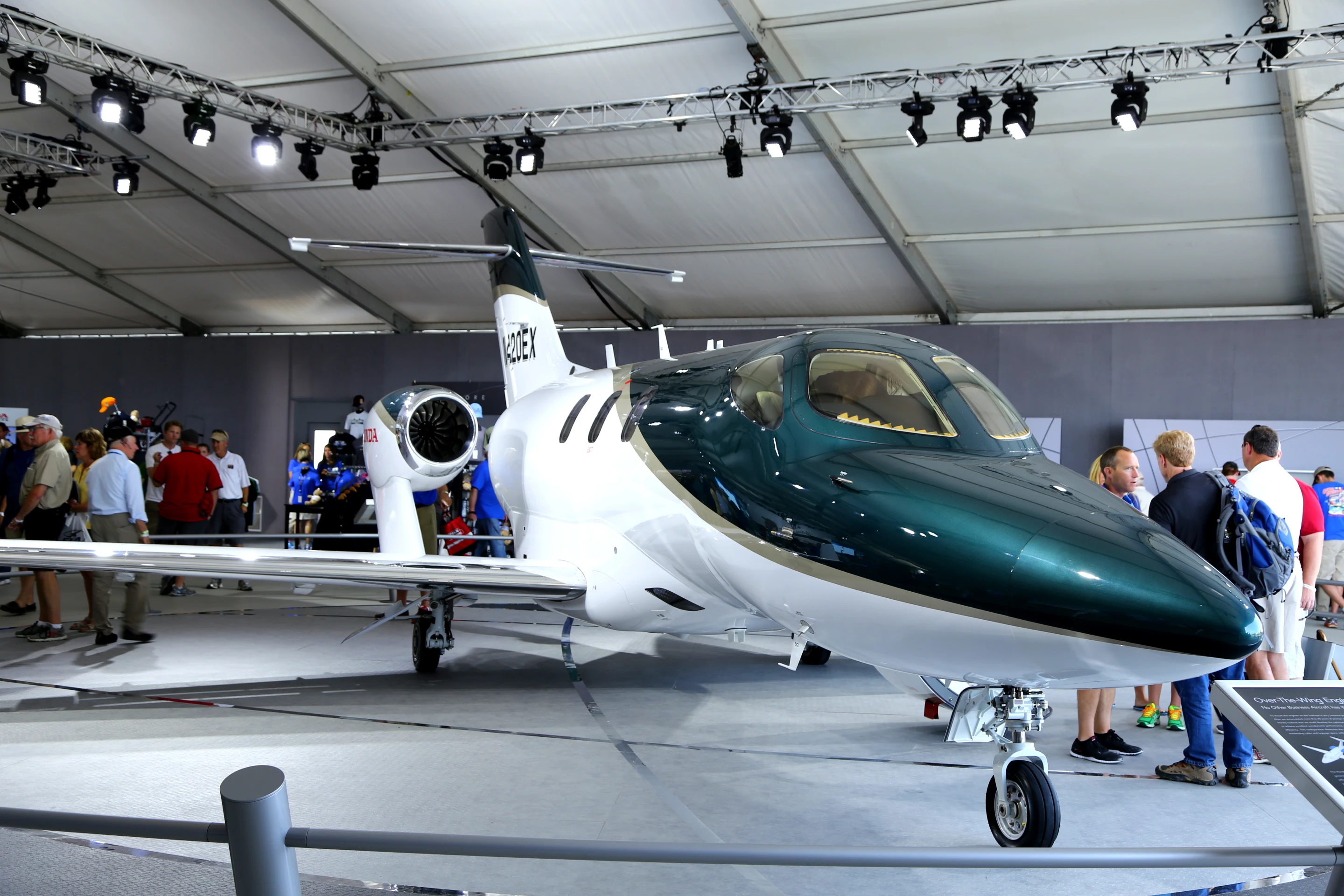 The new US$4.5 million luxury HondaJet (Photo: Angus MacKenzie/Gizmag.com)