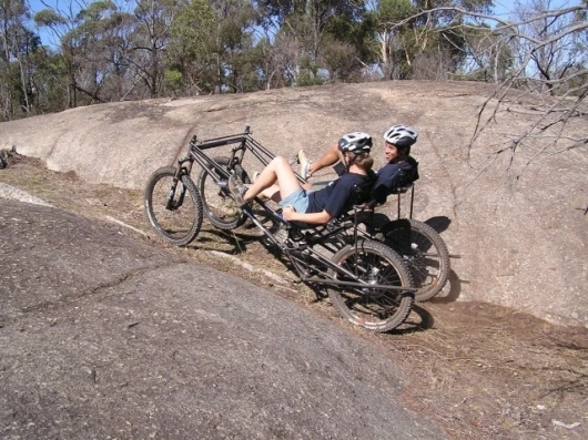 Running in the four-wheeled transport Australians Roger Chao and Megan Kerr plan to ride more than 7,450 miles across Russia and Asia.