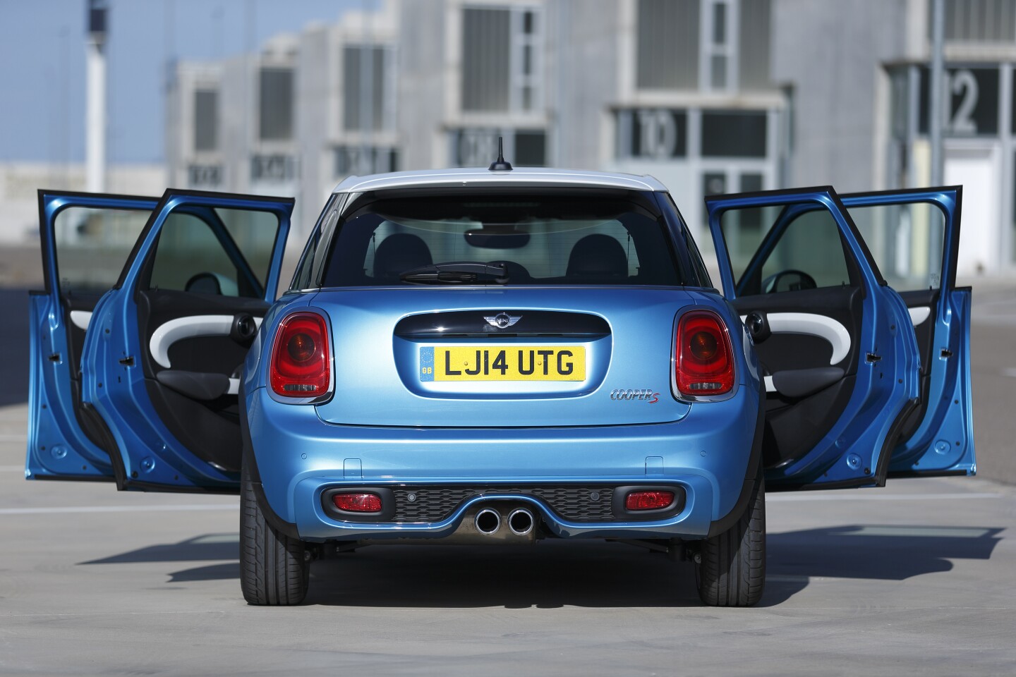 The 5-door Mini Cooper S with doors open