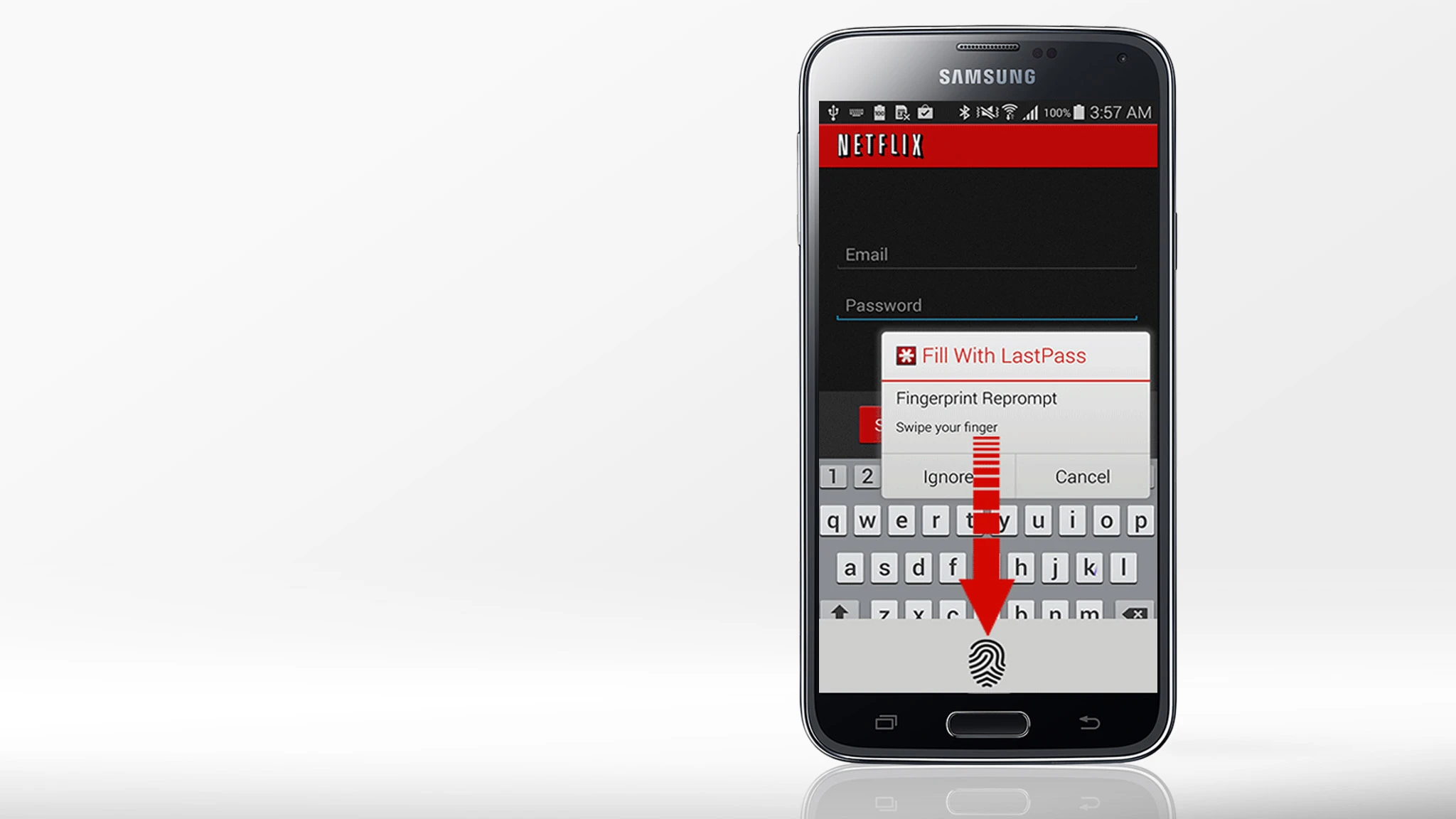 If you own a Galaxy S5, you can now use your fingerprint to open the vault to all of your passwords