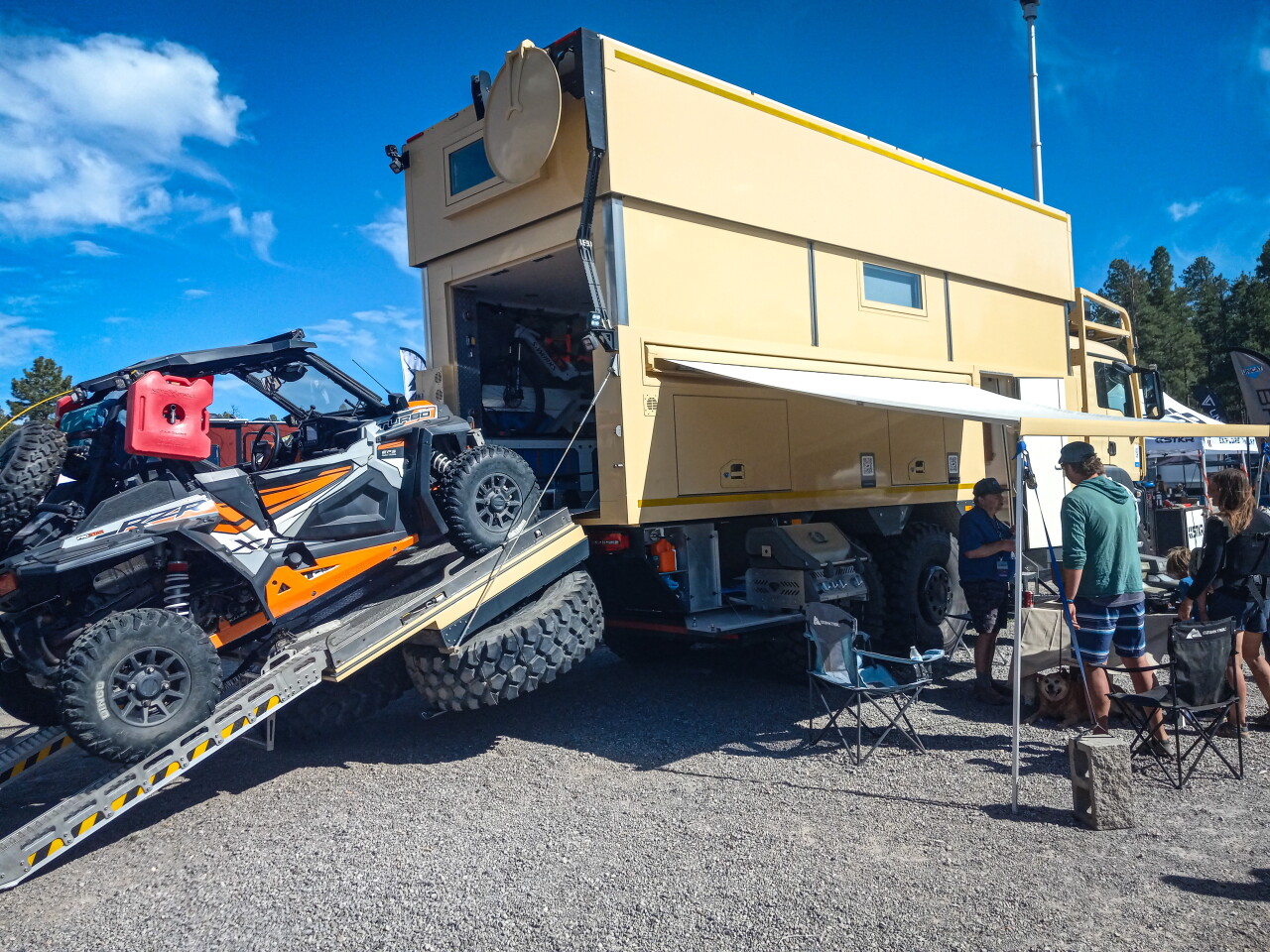 Not a new American-bound Unicat: This monstrous MAN expedition vehicle was loaned to Unicat by its owners for the purpose of having something duly impressive to display at Overland Expo West 2024