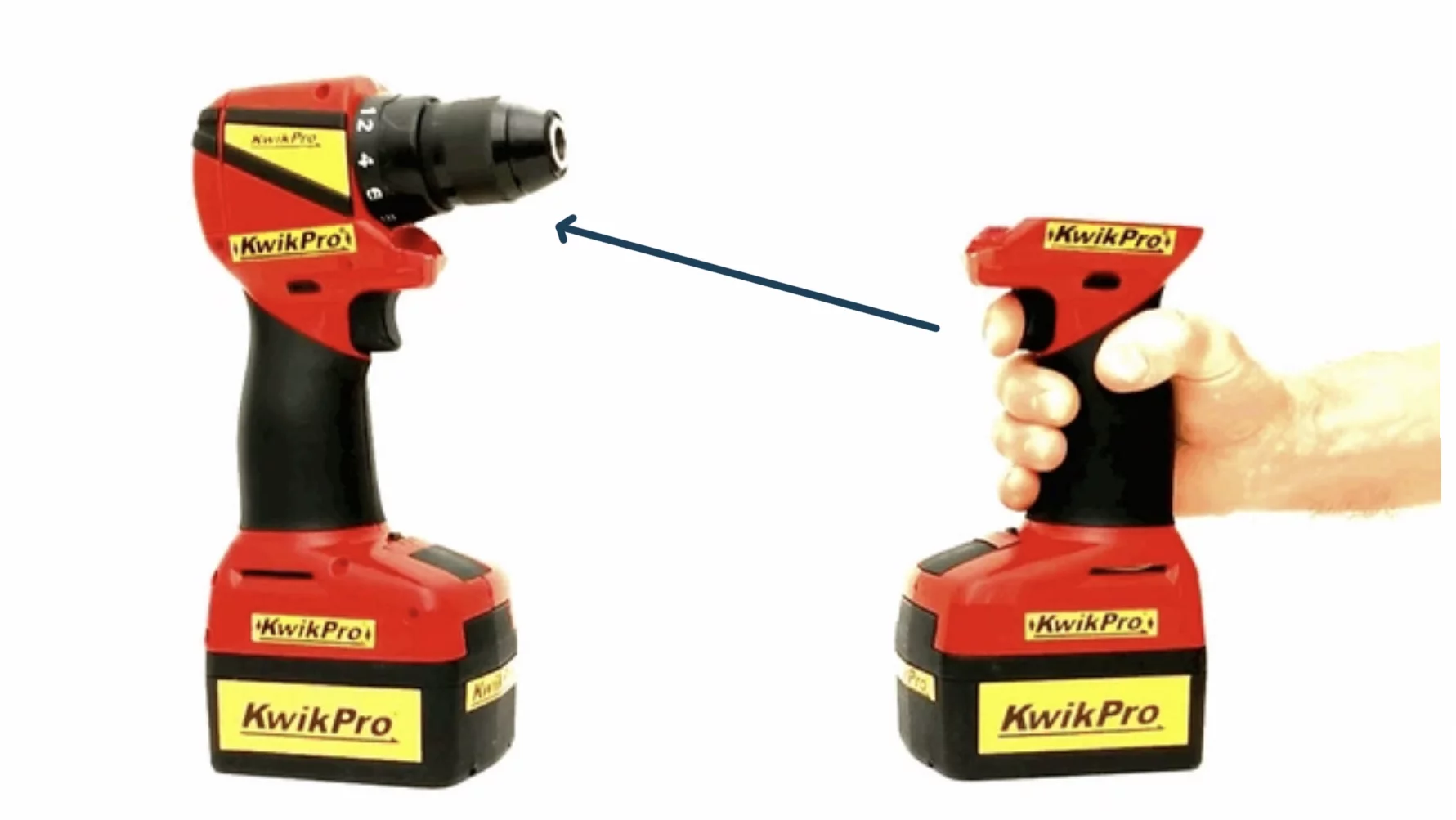 The remote control functionality of the KwikPro Gold Diamond set